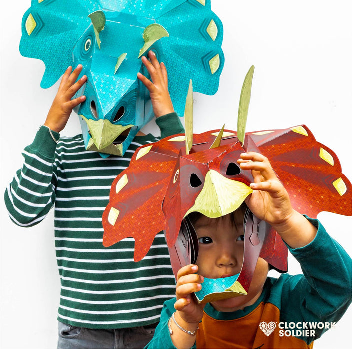 Make Your Own - Reversable Terrific Triceratops Mask