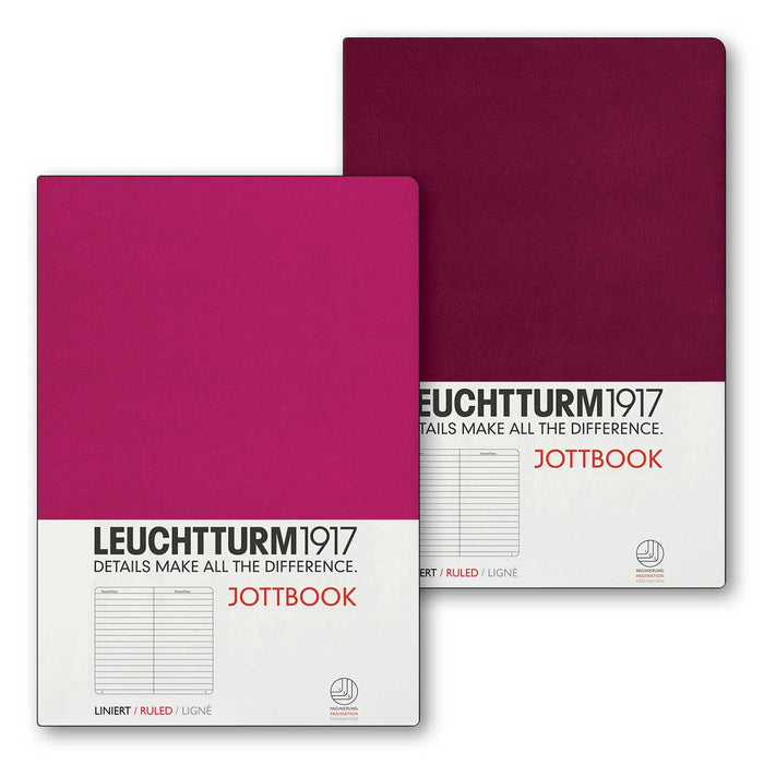 A5 Double Pack - Berry / Port Red Leuchtturm1917 Lined Jottbook