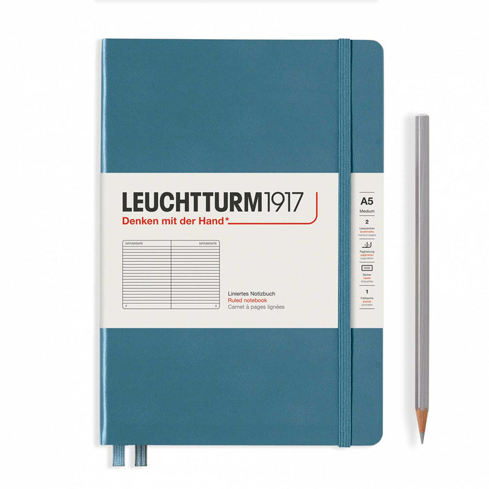 A5 Stone Blue Ruled - Hardcover Leuchtturm1917 Notebook