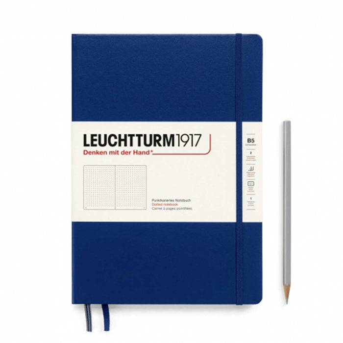 B5 Navy Dotted - Hardcover - Leuchtturm1917 Notebook