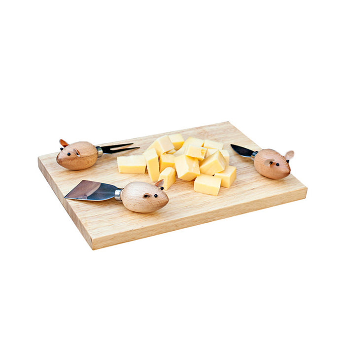 Cheese Board and Mouse Knives