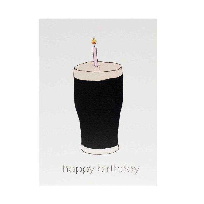 Happy Birthday Pint Candle