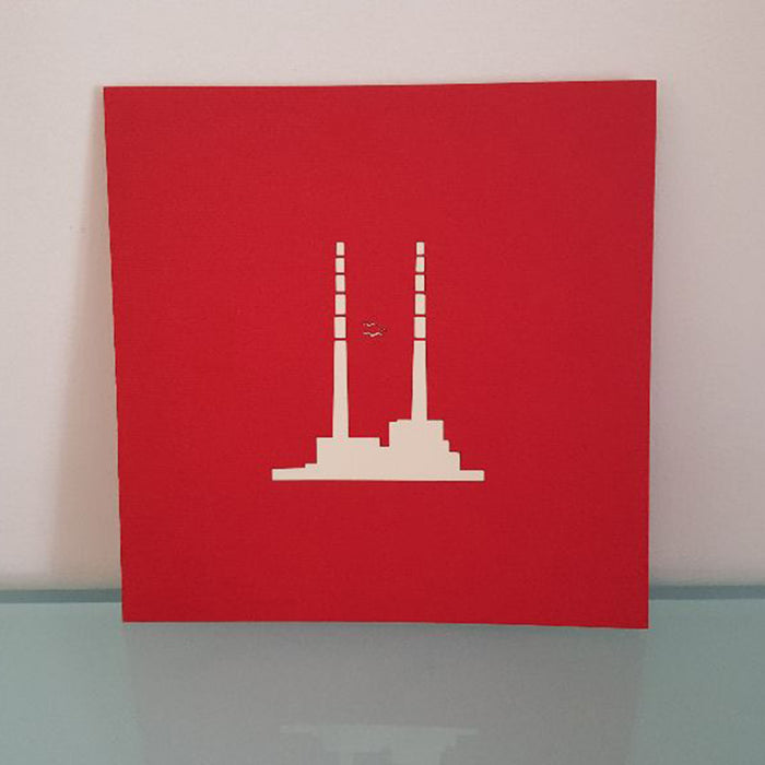 Poolbeg Chimneys Pop Up Card