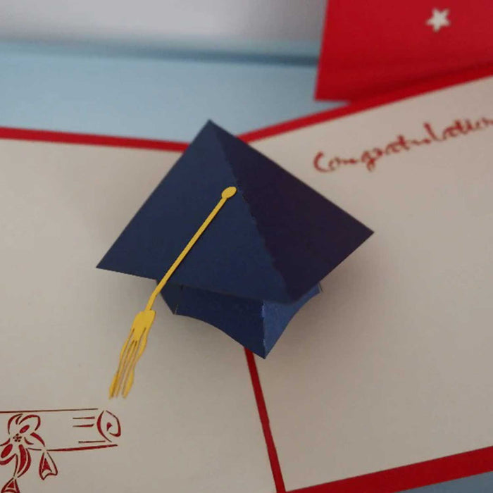 Congratulations! Graduation Hat Pop Up Card