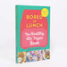 Bored of Lunch book, blue, pink and yellow cover