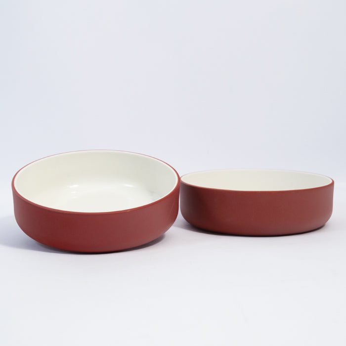 Set of 2 Terracotta Bowls