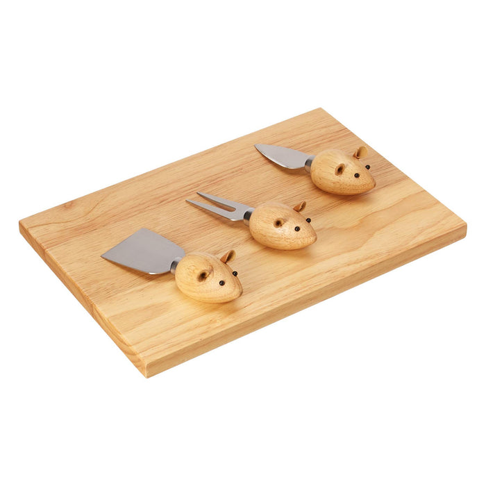 Cheese Board and Mouse Knives