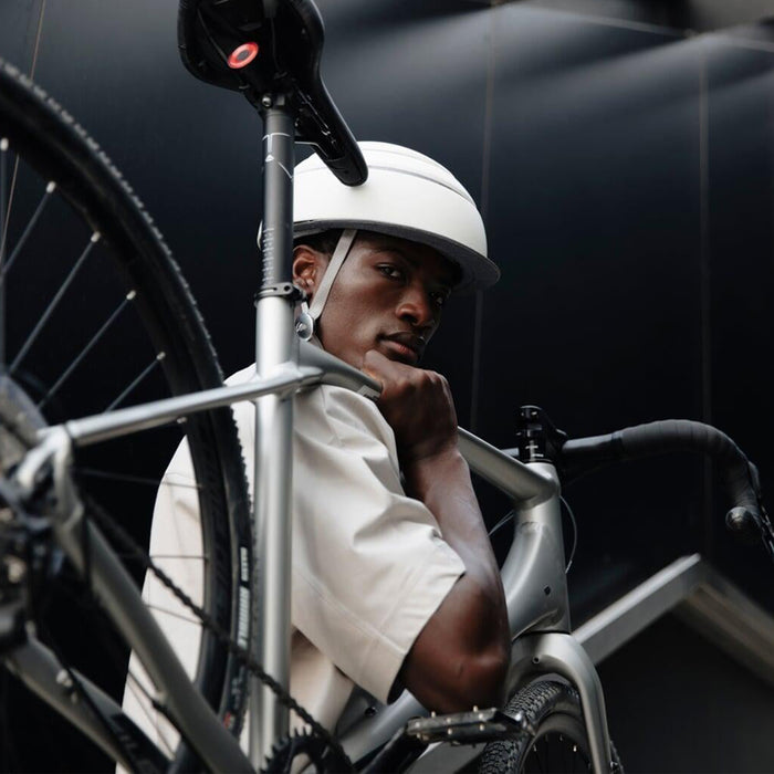 Closca Classic Foldable Bike Helmet - white - large