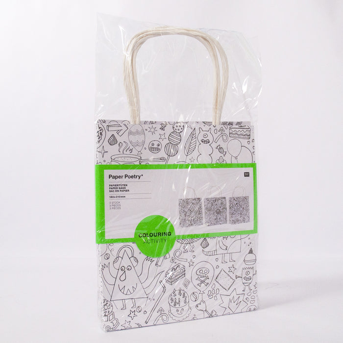 Colour in Gift Bags - set of 3