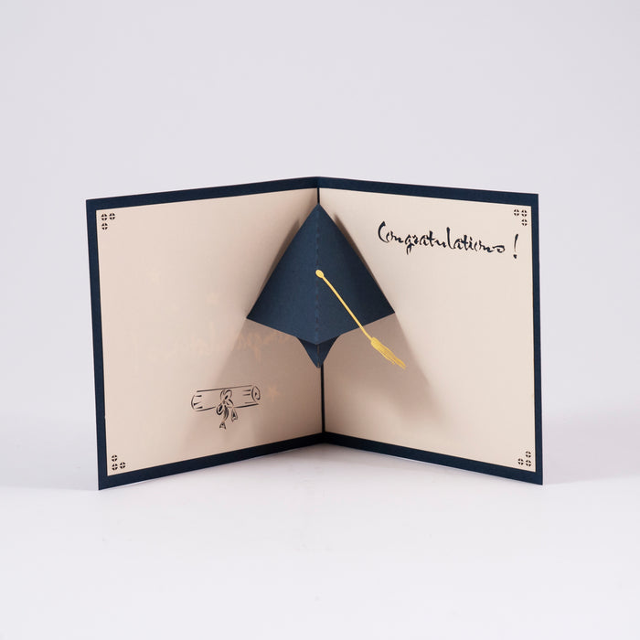 Congratulations! Graduation Hat Pop Up Card