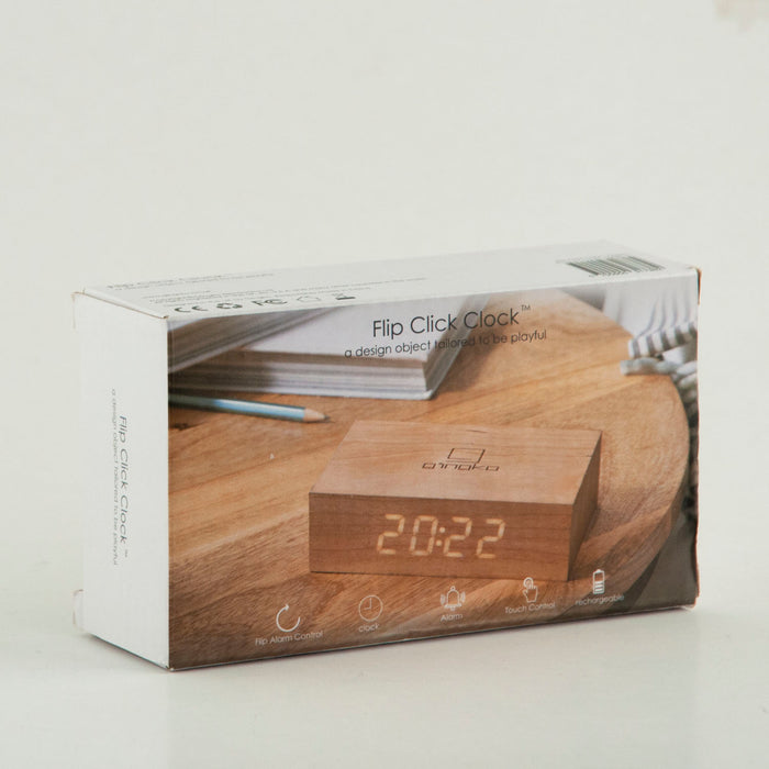 Flip Click Clock - Bamboo