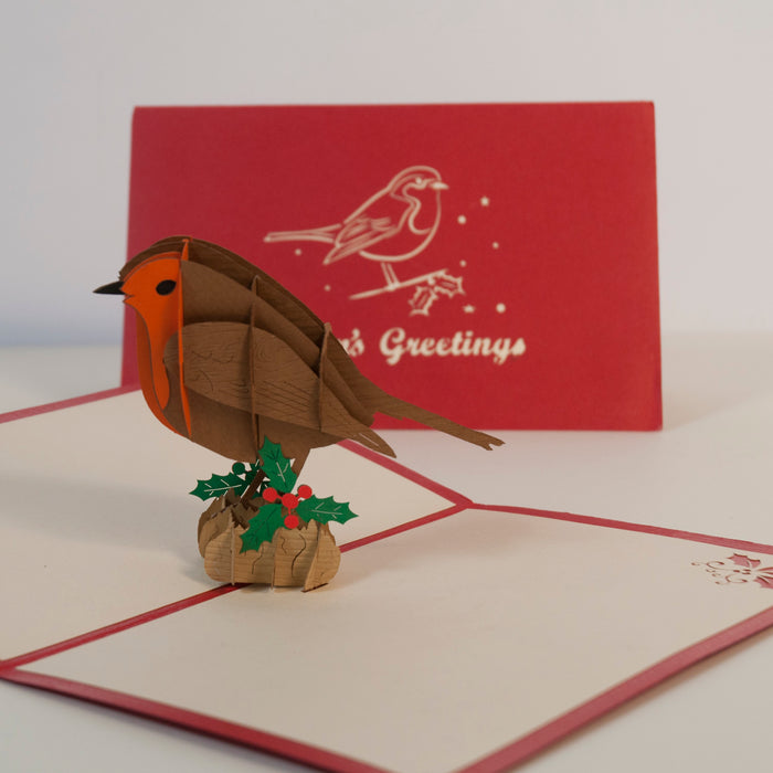 Red Robin - Seasons Greetings Pop Up Card