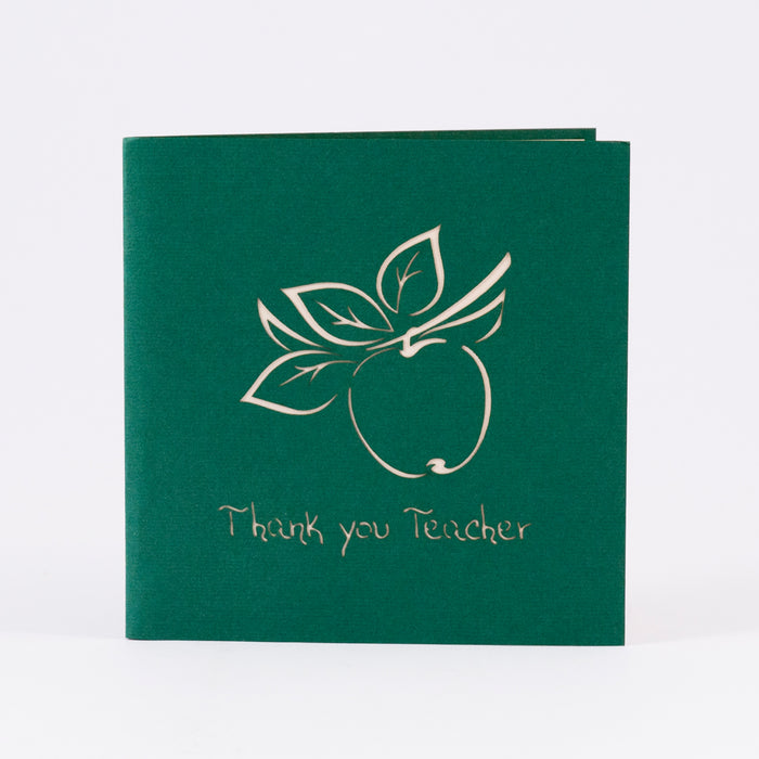 Thank You Teacher - Apple Pop Up Card