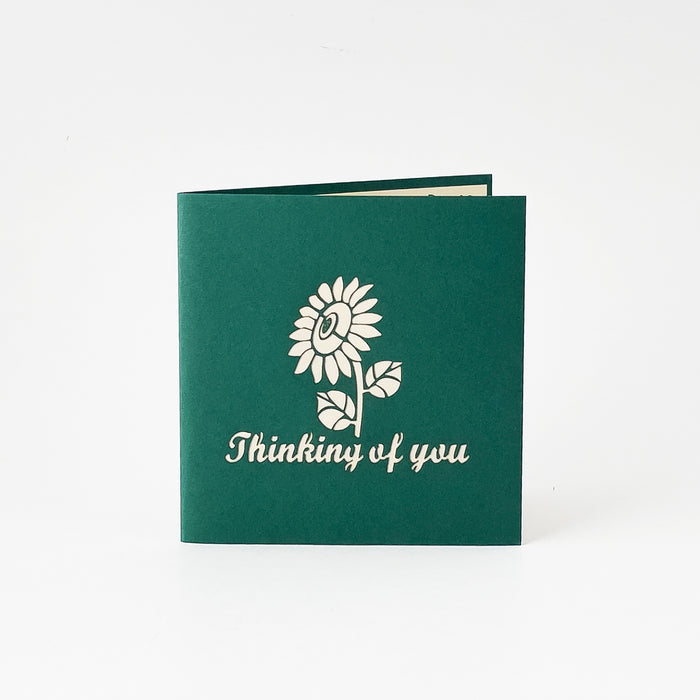 Thinking of You Sunflowers Pop Up Card
