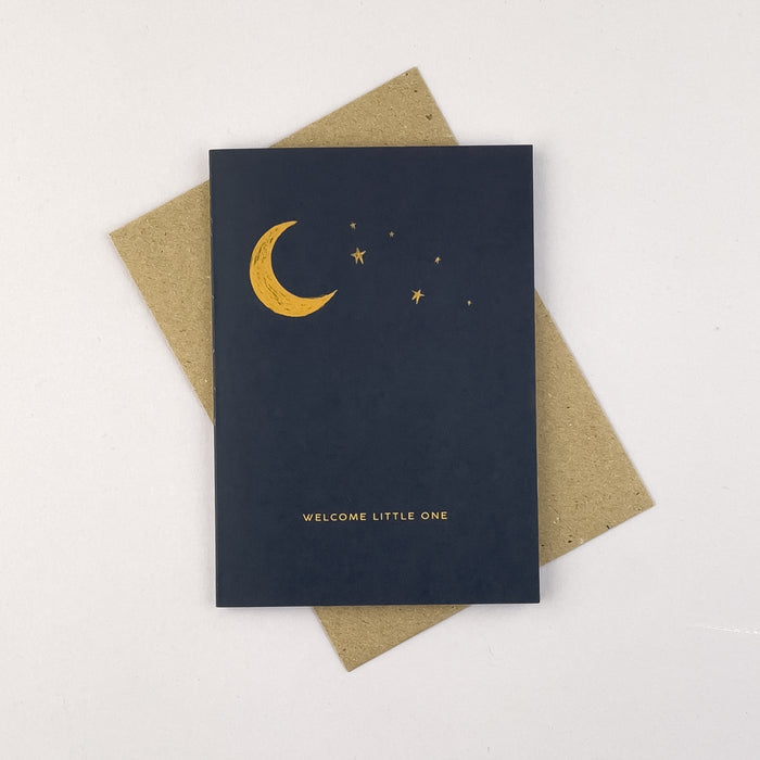 Welcome Little One - Moon and Stars